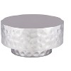 CT-90-30-30 Modern Style Coffee Table made with Metal in Silver - 3 of 4