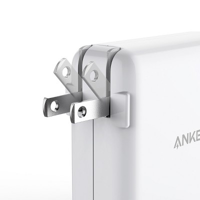 Anker PowerPort  Atom III 45W USB-C / 15W USB-A Dual Port Wall Charger - White and Gray