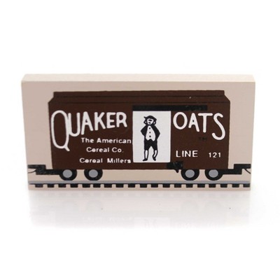 Cats Meow Village 2.0 Inch Quaker Oats Train Car Accessory Retired Railroad Village Accessories