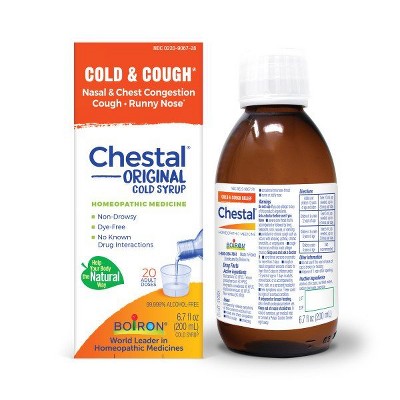 Chestal Cold & Cough by Boiron Homeopathic Medicine For Cold & Cough  -  6.7 fl oz Liquid