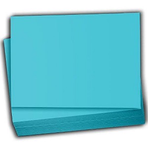 Hamilco Colored Scrapbook Cardstock Paper 5x7 Card Stock Paper 65 lb Cover 100 Pack (Electric Blue) - 1 of 4