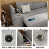 Whisen 94" Sectional Sofa Pull-out Sofa Bed L-shaped Sofa with Ottoman, Large Storage Space, Cup Holder and USB Ports - 4 of 4