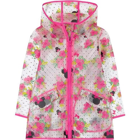 Minnie Mouse Clear Raincoat With Hood Kids Ages 2 7 Target