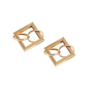 SOHI Women's Gold Geometric Drop Earrings - 1 of 3