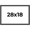 PosterPalooza | Linear Black Picture Frame - UV Acrylic, Backing Board, Hanging Hardware Included - 2 of 4