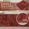 Washable rug. Modern solid-color, non-slip. Non-shedding, low-pile, foldable. Contemporary minimalist. For living/dining/bedrooms - 4 of 4