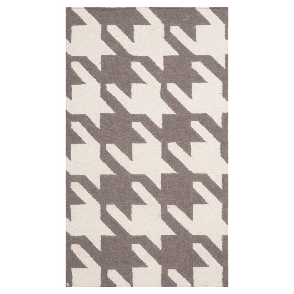 Madaket Flatweave Wool Rug - Gray/Ivory (2'6inx4') - Safavieh