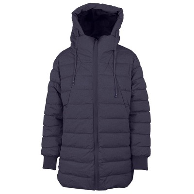 Spire By Galaxy Women's Modern Fit Heavyweight Long Parka Jacket w/ Non-Detachable Hood