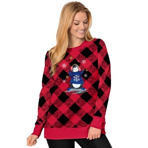 Woman Within Plus Size Fleece Holiday Sweatshirt - 1 of 4