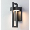 LamQee Outdoor Wall Lights Modern Exterior Lighting Fixtures, 3000K Integrated LED Outdoor Wall Sconce Lighting - 2 of 4