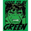 Juniors Womens Marvel St. Patrick's Day Hulk Good to be Green T-Shirt - 2 of 4