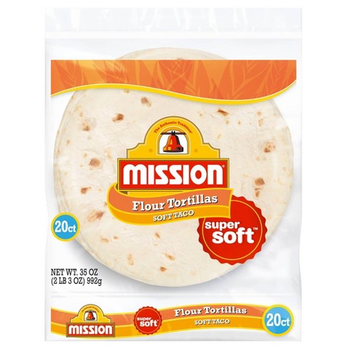 Mission Taco Size Super Soft Flour Tortillas - 35oz/20ct - image 1 of 3