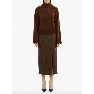 Women's Dante Faux Leather Midi Skirt - BARDOT