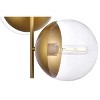 Elegant Lighting Eclipse 3 Lights Black Pendant With Clear Glass - 4 of 4