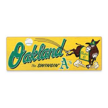 MLB Oakland Athletics Baseball Tradition Wood Sign Panel