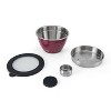 S'well 64oz Salad Bowl Kit Wild Cherry: Stainless Steel Salad Container with Silicone Lid, Dishwasher-Safe, Red - image 3 of 4