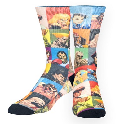 Odd Sox Calzini Uomo Ken - Street Fighter II - Calzini Alti In Cotone, Doppio Strato, Ammortizzati, Collezione Videogame - 5