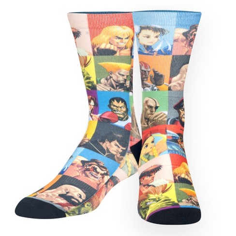 Street Fighter 2 Vega Mens & Womens Unisex Street Fighter Crew Socks