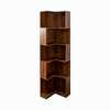 Resenkos Corner Book Shelf - 5 Tier Corner Bookcase with Baffle, Freestanding L Shaped Display Shelf Stand for Home Office, Bedroom, - 3 of 4