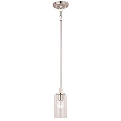 Vaxcel Addison 1 - Light Pendant in  Satin Nickel