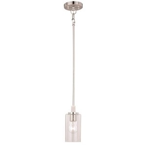 Vaxcel Addison 1 - Light Pendant in  Satin Nickel - 1 of 2