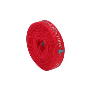 Unique Bargains Gift Wrap Ribbons Polyester Red 179.13"x0.39" 1 Pc - 1 of 4