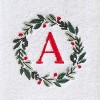 SKL Home 2pk Wreath Monogram Hand Towels "A" - 2 of 4