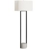 Lighting, 62"h, Floor Lamp, Black Metal, Ivory / Cream Shade, Contemporary - 2 of 4
