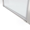 Universal Pivot Shower Door, Opens Outward, 1/4� Tempered Glass, Matte Black Finish - 4 of 4
