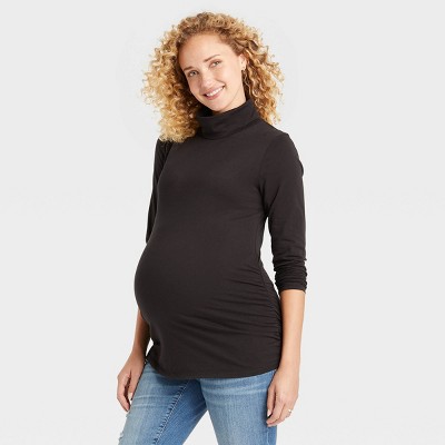 Long Sleeve Turtleneck Maternity T-Shirt - Isabel Maternity by Ingrid & Isabel™