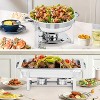 Chafing Dish Buffet Set, 8QT Rectangle & 5QT Round Stainless Steel Food Warmer Sets with Lid, Food & Water Pan, Fuel Holder for Events Parties - 2 of 4