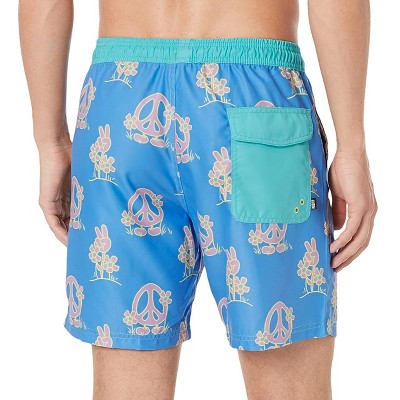 Мужские шорты Neff Daily Peace Hot Tub Board Shorts for Swimming (Peace Blue, L) — фото 3