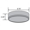 Access Lighting Beat 1 - Light Flush Mount in  Black - 2 of 4