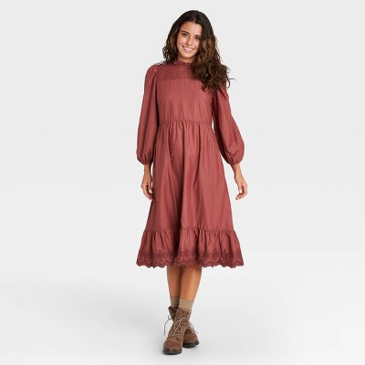 target long dresses with sleeves