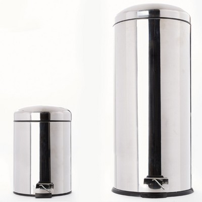 BrylaneHome Step Trash Cans, Set Of 2