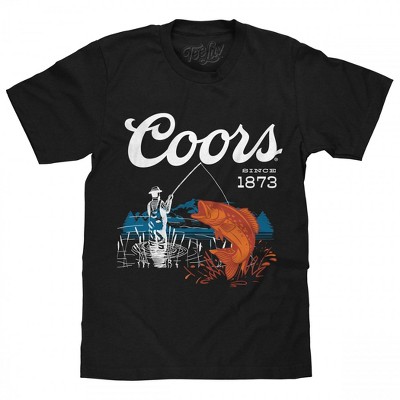 Mens Coors Since 1873 Fishing in the Mountains T-Shirt