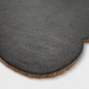 1'6"x2'6" Shell Scalloped Tufted Outdoor Coir Doormat Coral Orange/Blue - Threshold™ - 4 of 4