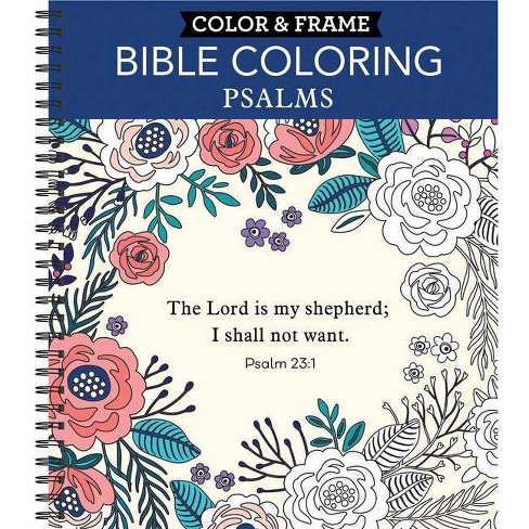 Large Print Easy Color & Frame - Flowers (Stress Free Coloring Book) - by  New Seasons & Publications International Ltd (Spiral Bound)