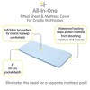 BreathableBaby All-in-One Fitted Sheet & Waterproof Cover, For 36" x 18" Cradle Mattress (2-Pack), Light Blue - 3 of 4