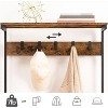 Hall Tree with Bench, Coat Rack with Shoe Storage, Shoe and Coat Rack, 5-Tier Entryway Shoe Storage, 5 Hooks, for 12-16 Pairs, Industrial, Hallway - 4 of 4
