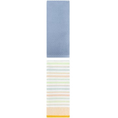REGALWOVEN Bathroom Hand Towels Cotton Soft Absorbent Towel Set 13" x 30"/13" x 27" 2 Pcs