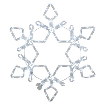 Northlight 24" LED Rope Light Snowflake Commercial Christmas Decoration
