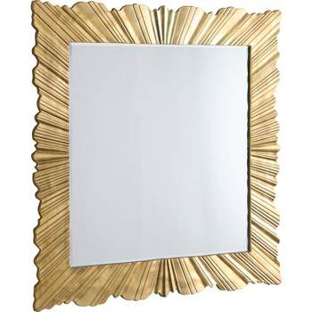 Meridian Furniture Golda Gold Leaf Mirror