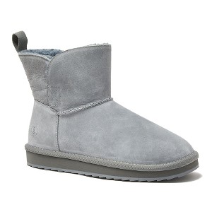 Lands' End Women's Lined Suede Indoor Outdoor Boots - 1 of 4