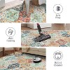 Machine Washable Area Rugs, Non-Slip Low Pile Accent Rug, Stain Resistant Faux Wool Oriental Carpet for Living Room, Bedroom - 3 of 4