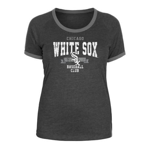 Women's White & Black Ringer T-Shirt