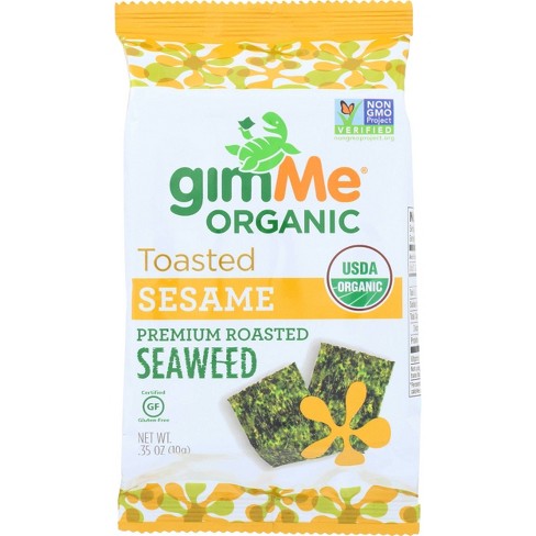 GimMe Organic Toasted Sesame Roasted Seaweed Snacks - 4.2oz/12pk - image 1 of 3