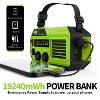 FosPower Solar Crank Radio Model A6 for Emergency with AM/FM/WB Flashlight, Reading Lamp, SOS Alarm, IPX3, & 5,200mAh Power Bank - image 3 of 4