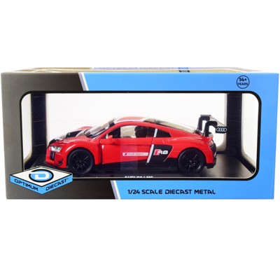 Audi R8 LMS Red and Black 1/24 Diecast Model Car by Optimum Diecast