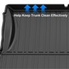 TruAIR Trunk Mat,All Weather Cargo Liner Trunk Liners, Non-Slip Odorless TPE Car Rear Truck Mat for 2024 Equinox Plus 5 Seat Accessories, Black - 3 of 4